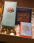 Brass Diya and Bites Box