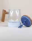 Premium Glass Self-Stirring Mug
