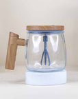 Premium Glass Self-Stirring Mug
