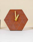 Modern Concrete Clock – Brown