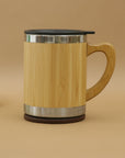 Premium Bamboo Insulated Mug with Lid