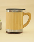 Premium Bamboo Insulated Mug with Lid