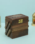 3 Layer Wooden Jewellery Box for women