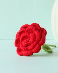 Crochet Red Rose