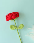 Crochet Red Rose