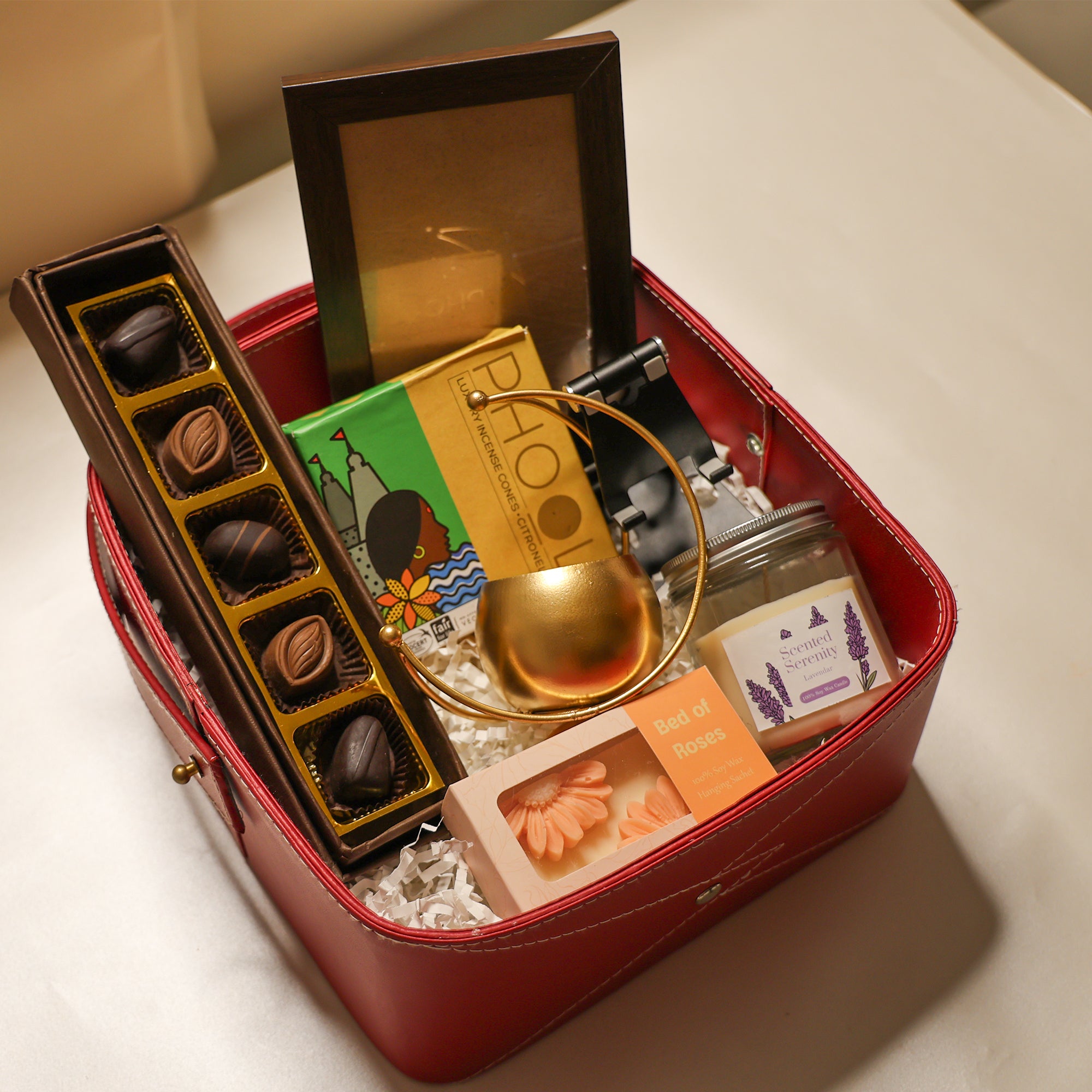 Leatherette Basket Hamper