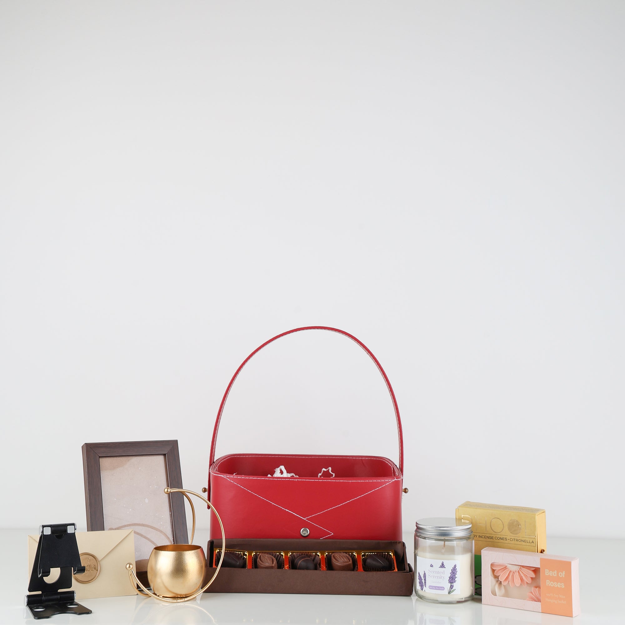 Leatherette Basket Hamper