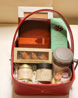 Leatherette Basket Gourmet Hamper
