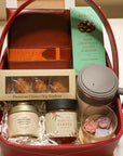Leatherette Basket Gourmet Hamper