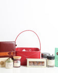 Leatherette Basket Gourmet Hamper