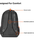Modern Grey Printed Laptop Backpack