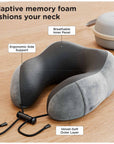Ergonomic Memory Foam Travel Neck Pillow