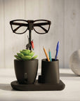 Multifunctional Desk Organizer with Eyewear & Key Holder
