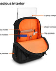 Sleek Black Professional Laptop Backpack