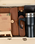 Classic Executive Leather Hamper