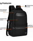 Premium Black Executive Laptop Backpack