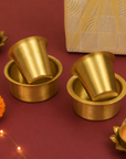 Pure Brass Dabara (Set of 2)