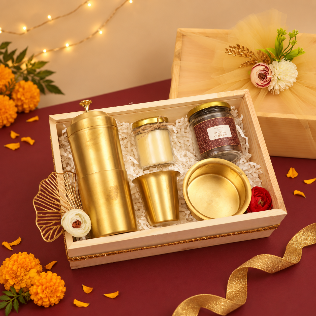 Royal Brass Filter Coffee Diwali Hamper