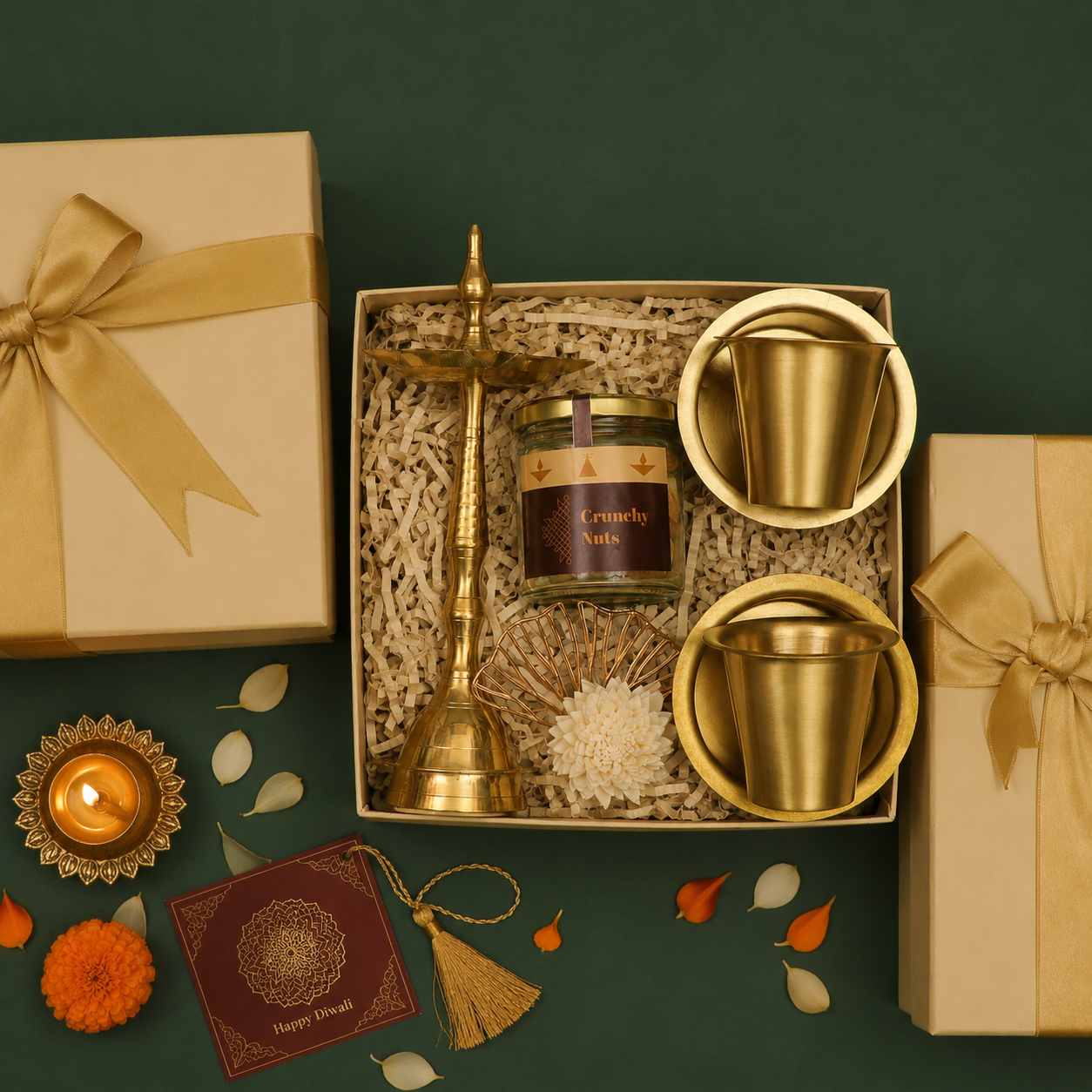 Brass &amp; Festive Indulgence Gift Hamper