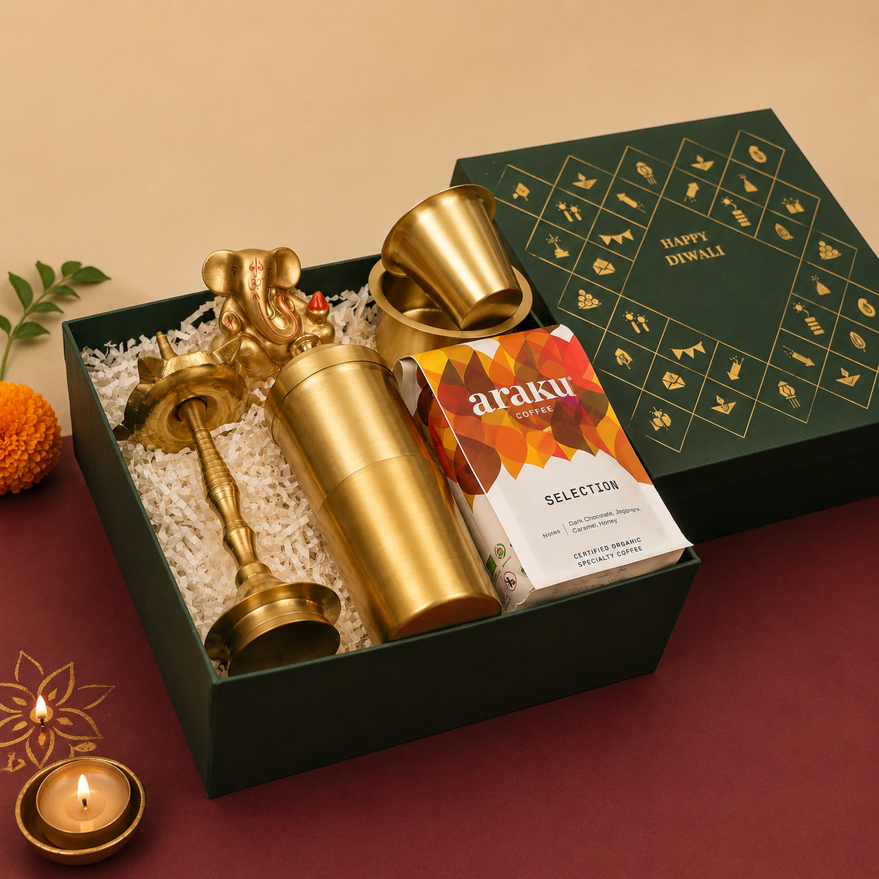 Sacred Brass &amp; Coffee Gift Hamper