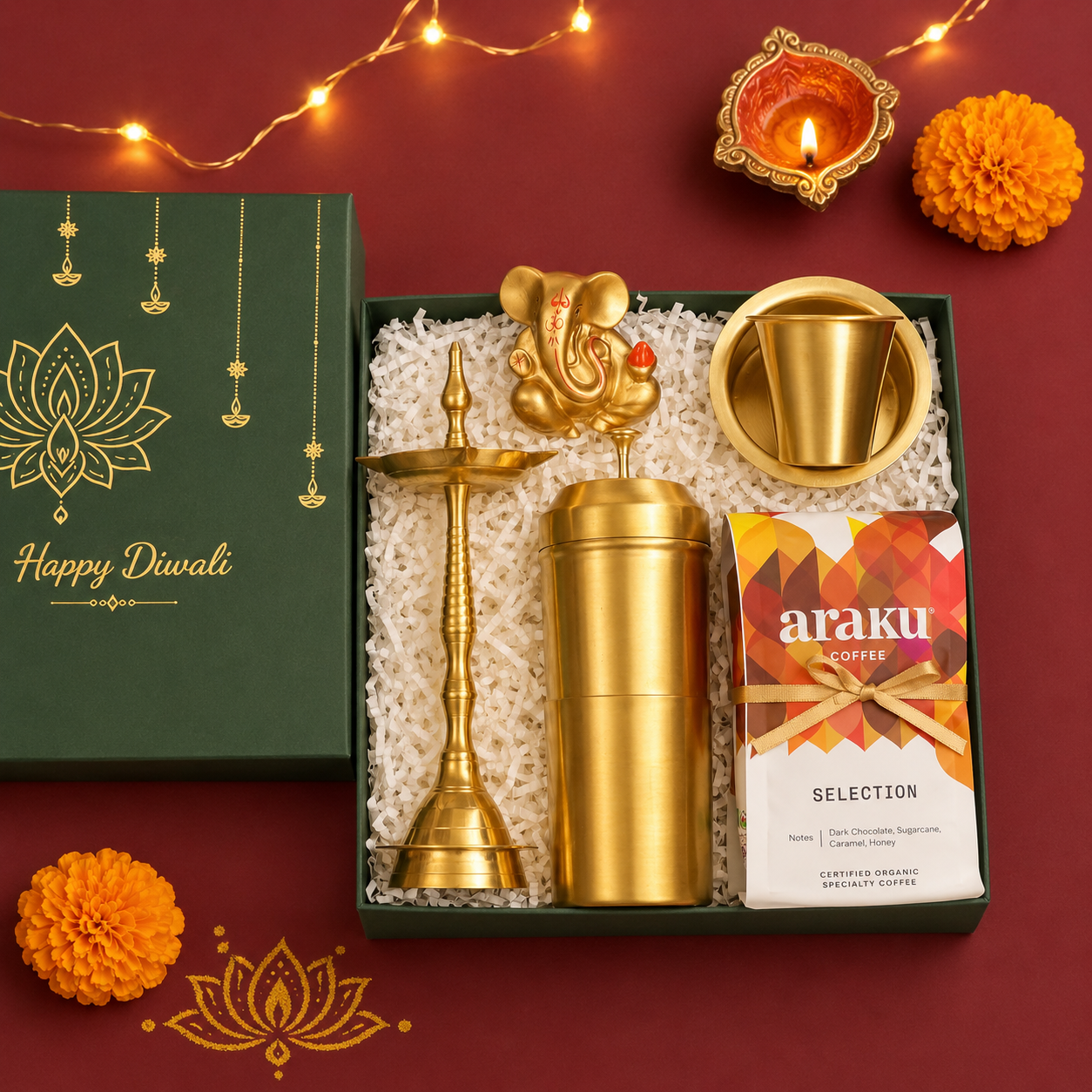 Sacred Brass &amp; Coffee Gift Hamper
