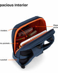 Navy Blue Minimalist Laptop Backpack