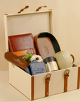 Luxe Leatherette Trunk Hamper