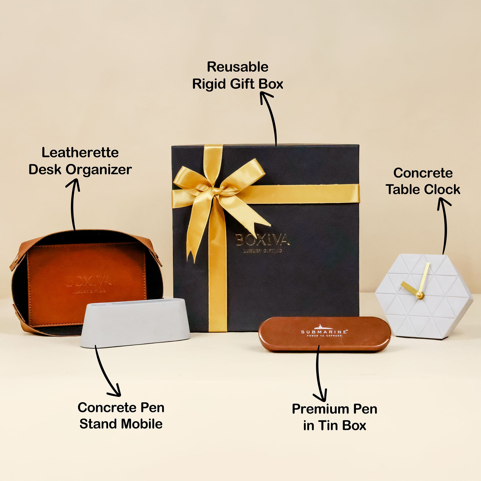 Organized Desk Essentials Hamper