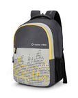 Grey Wave Design Multi-Compartment Laptop Backpack