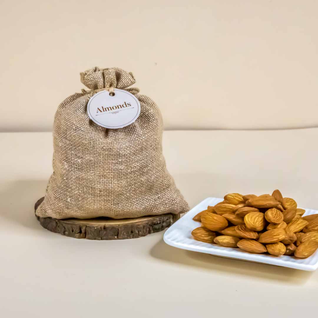 Almonds Jute Potli
