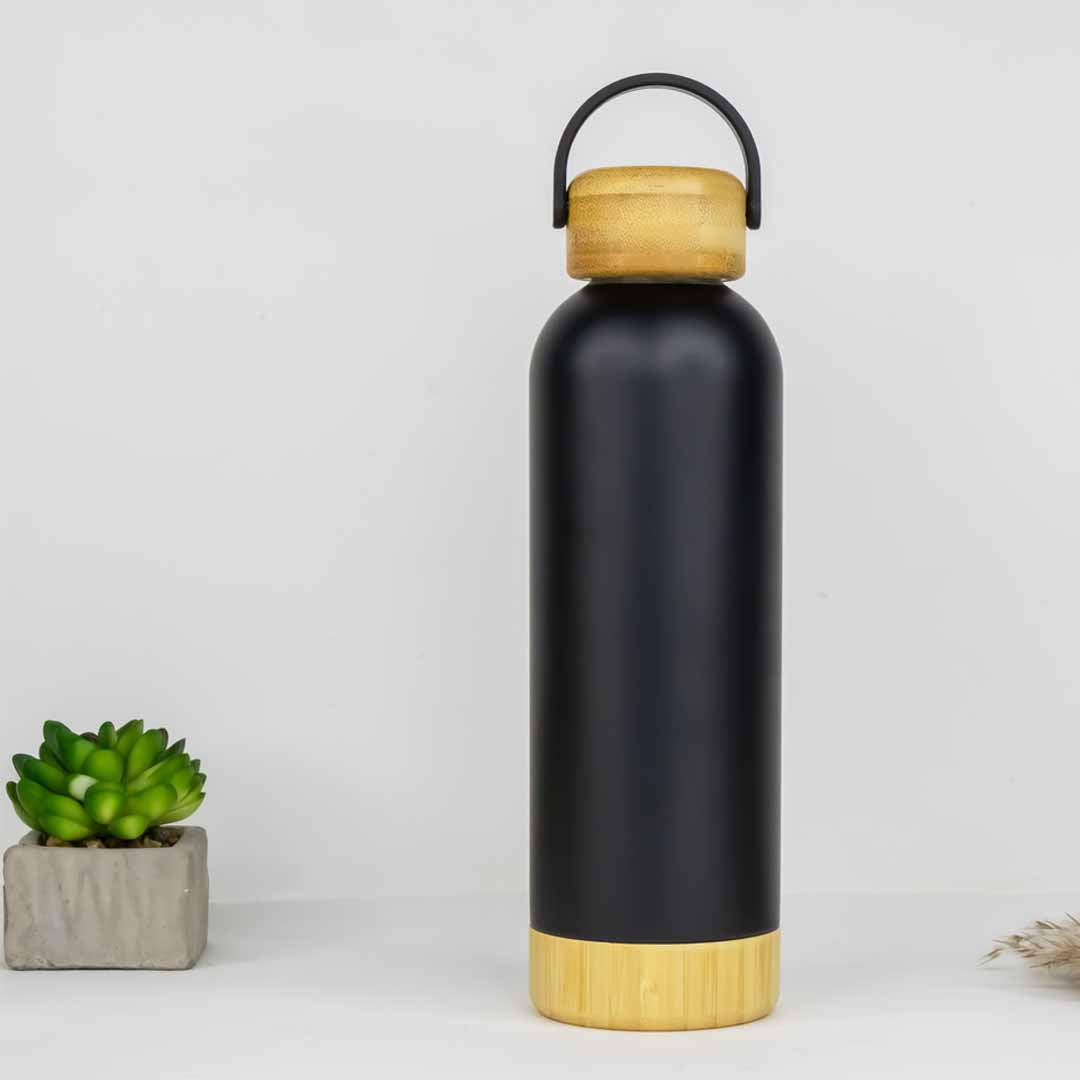 Black Wood Bottle
