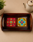 Handcrafted Wooden Art Tray