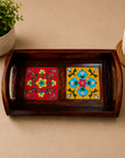 Handcrafted Wooden Art Tray