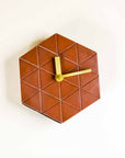 Modern Concrete Clock – Brown