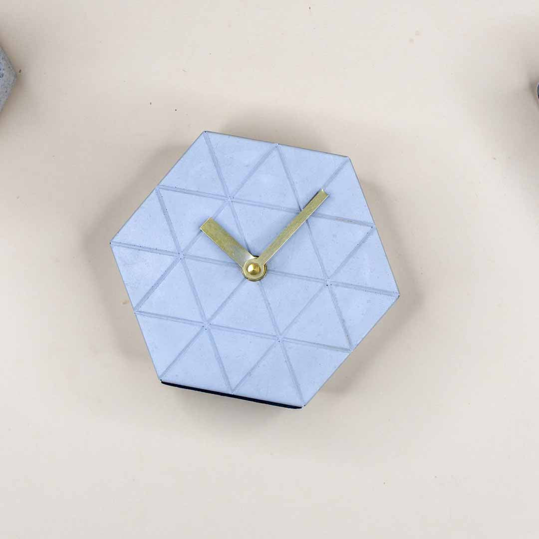 Modern Concrete Clock – Gray