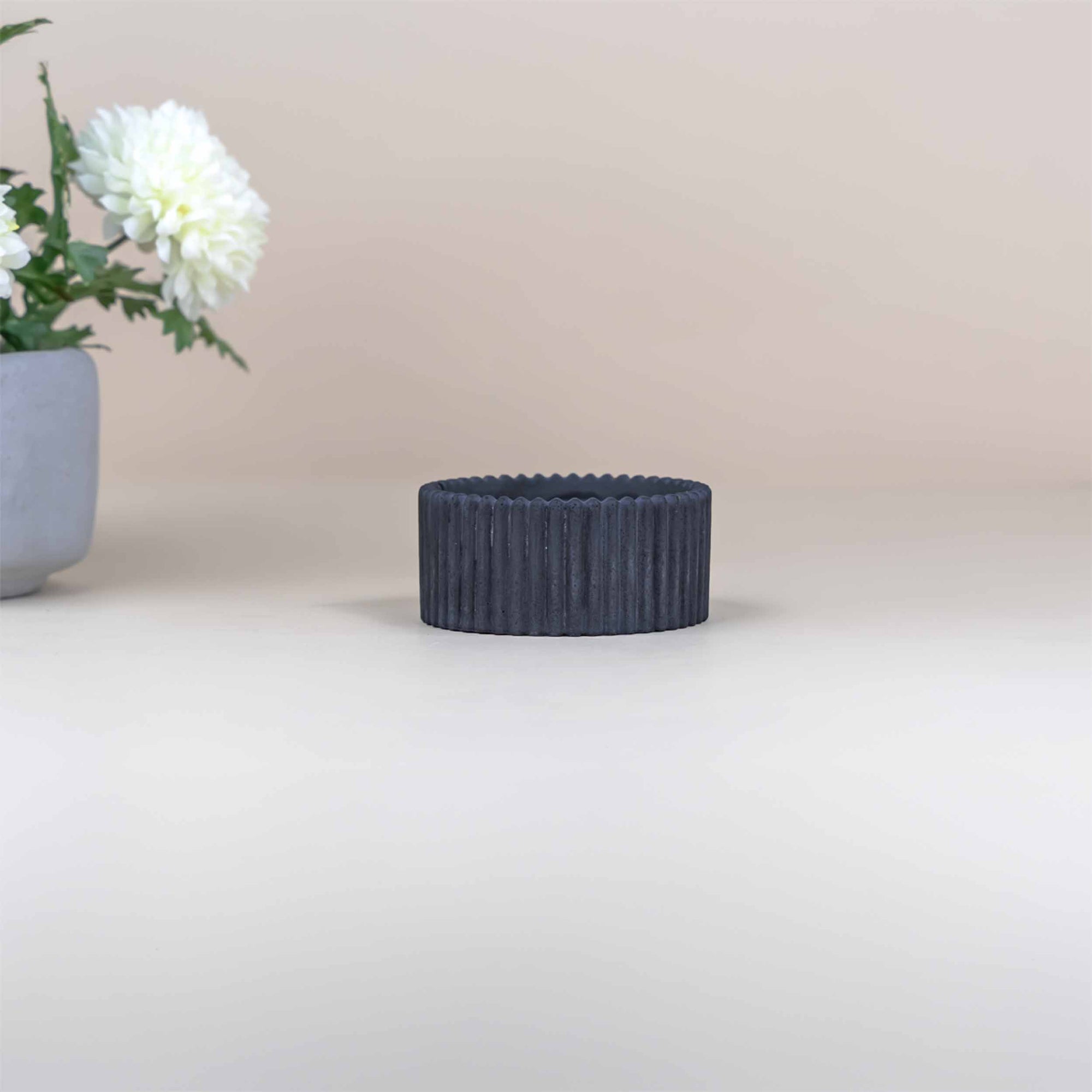Black Concrete Candle