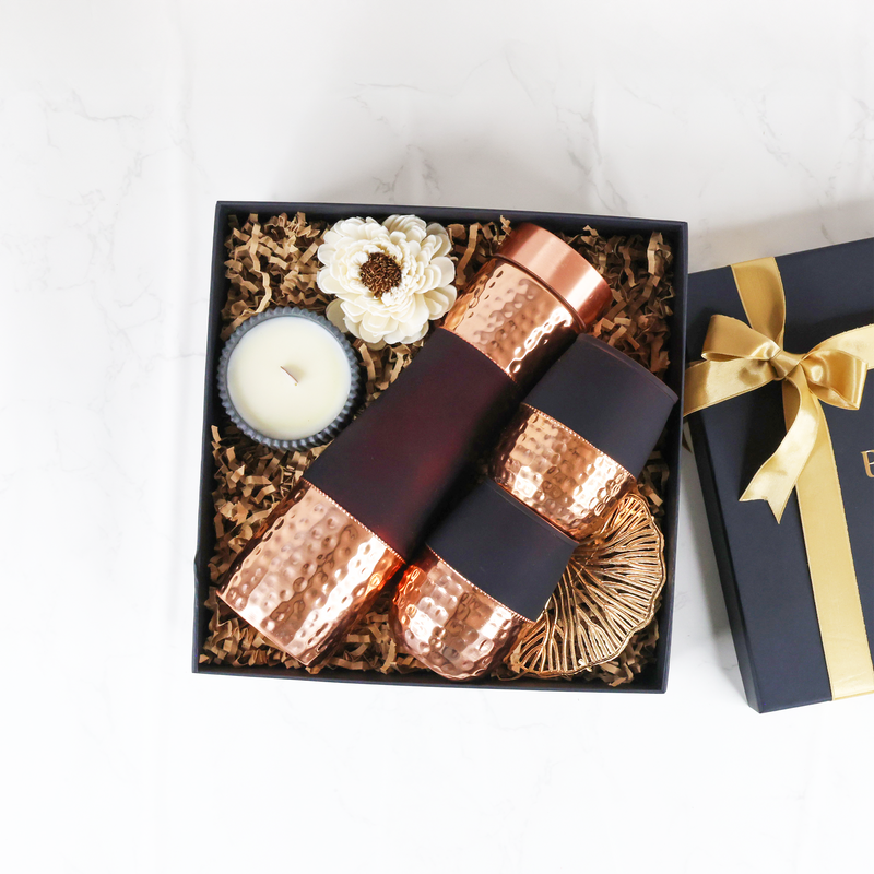 Copper Bottle Set Hamper