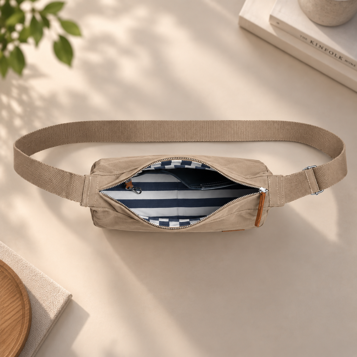 DailyObjects Khaki Crossbody Bag Regular - Beige