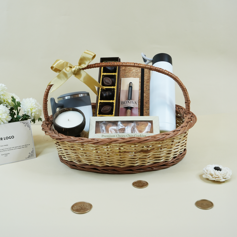 Bigger Better Cane Basket Corporate Gift Hamper
