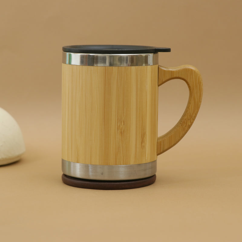 Bamboo Steel Mug