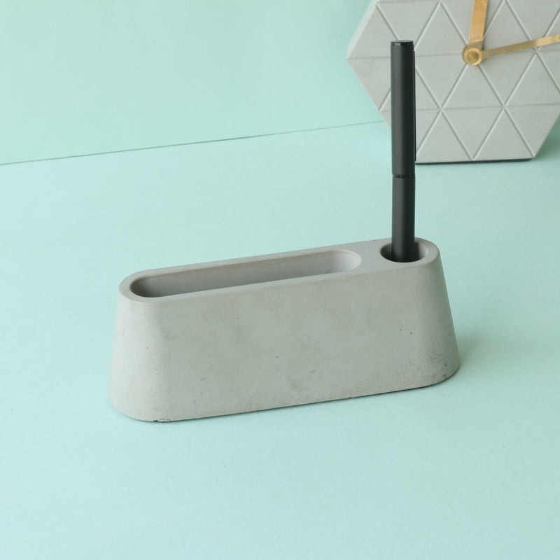 Concrete Pen Stand Mobile Holder