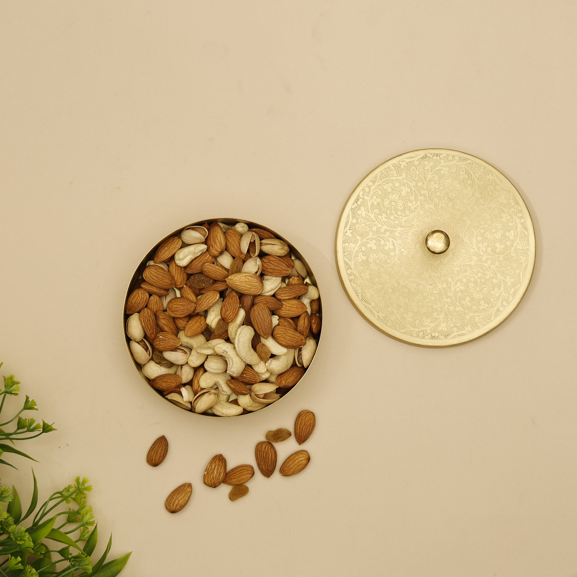 Pure Brass Engraved Multipurpose Box