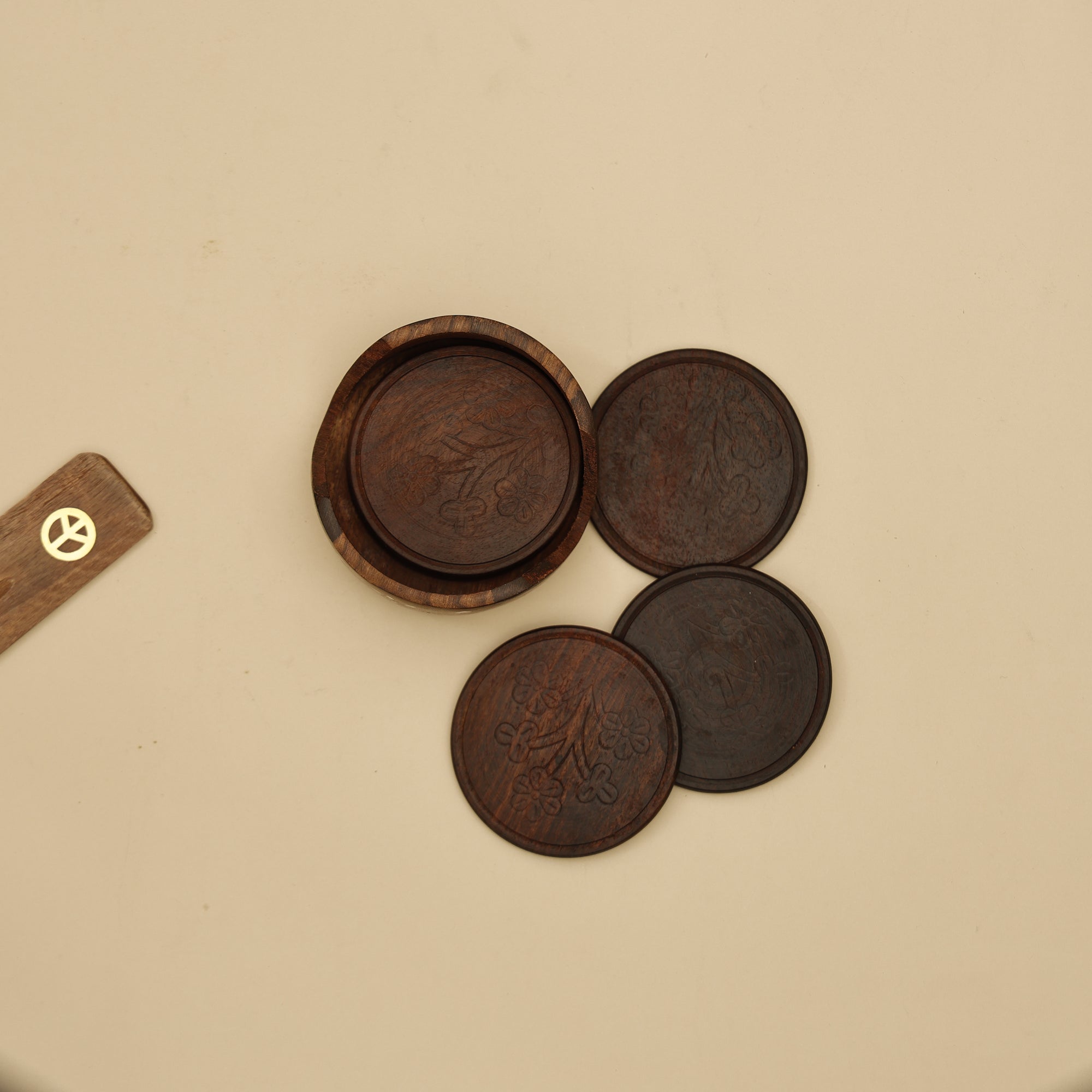 Wooden Coasters Set