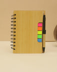 7" × 5" Eco-Friendly Spiral Notepad with Sticky Notes & Pen