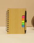 7" × 5" Eco-Friendly Spiral Notepad with Sticky Notes & Pen