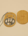 Bamboo Multi-Connector Charging Cable Kit with Wireless Charging Case
