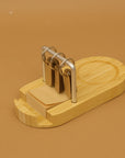 Bamboo Flip Desk Calendar with Wireless Charger