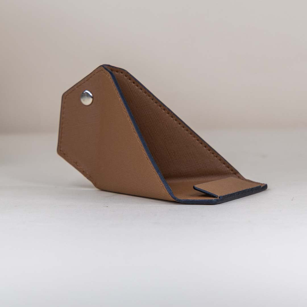 Leatherette Mobile Holder – Tan