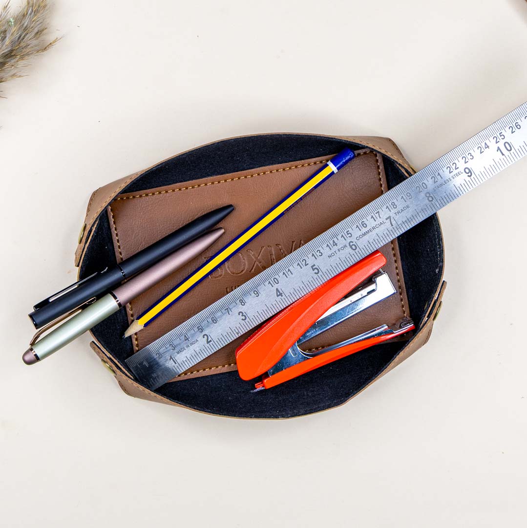 Leatherette Desk Organizer