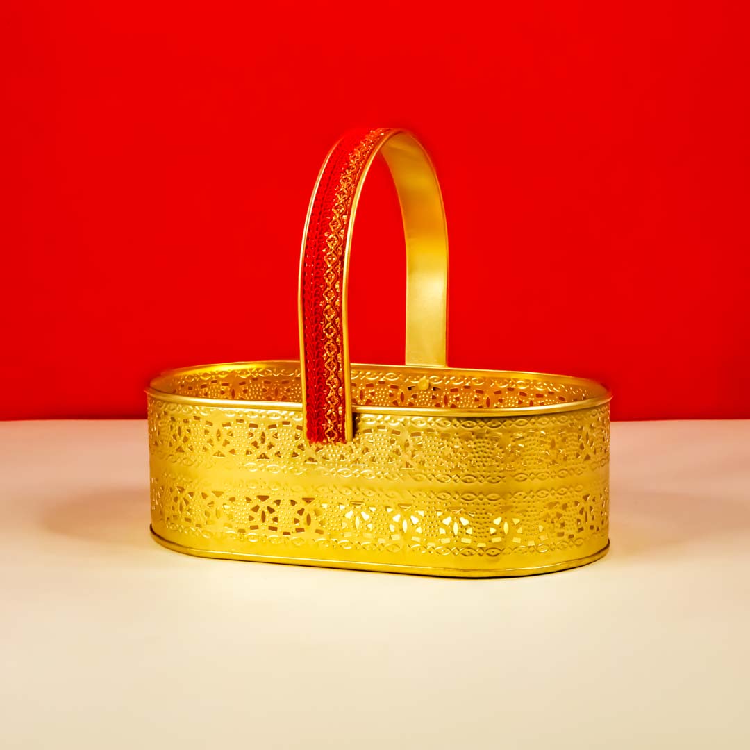 Golden Oval Basket